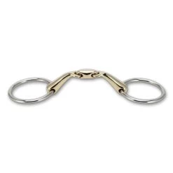 Stubben Steeltec Angled Loose Ring Snaffle Bit