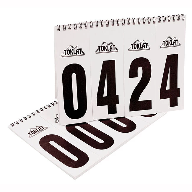 Toklat Competition Number Flip Chart - 2-Pack 3 Toklat Competition Number Flip Chart - 2-Pack