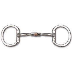 Myler Eggbutt Without Hooks And Comfort Snaffle Copper Roller MB 03