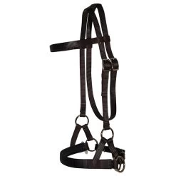 Triple E Nylon Padded Nose Side Pull - Brown