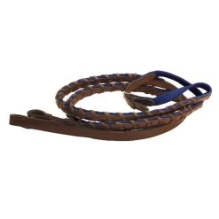 Tory Leather 5/8" Cross Country Reins With Lacing Over Cotton Web -Equestrian Supplies TL1168HN