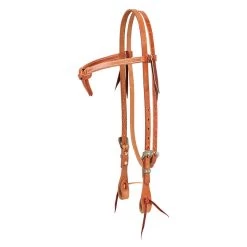Weaver Leather Weaver Premium Harness Leather Headstall With Futurity Brow