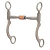 Weaver Leather Weaver Pro Series Short 6-1/2" Cheek Horse Bit - Sweet Iron Copper Roller