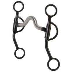 Weaver Leather Weaver Professional Thin Style Shank Bit With Sweet Iron Medium Port Mouth