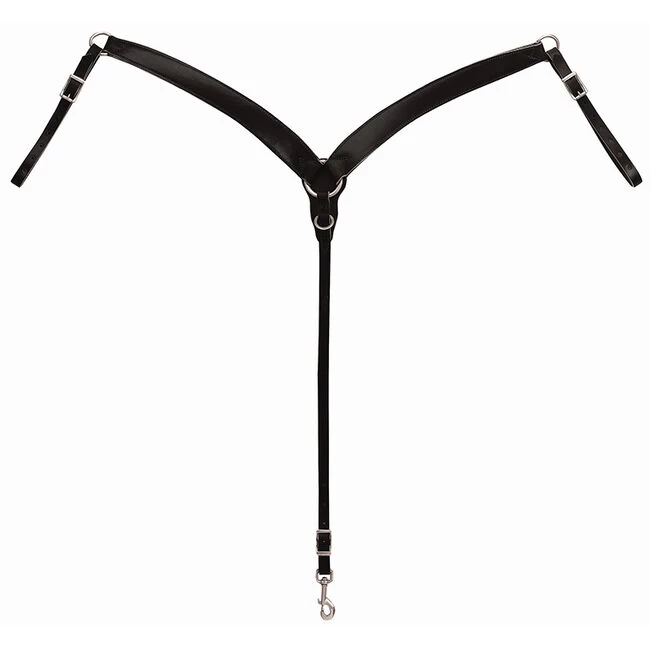 Weaver Leather Contoured Ring-in-Center Breastcollar 3 Weaver Leather Contoured Ring-in-Center Breastcollar