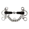 Korsteel Rubber Jointed Tom Thumb Pelham Bit 2 Korsteel Rubber Jointed Tom Thumb Pelham Bit -Equestrian Supplies WB130224