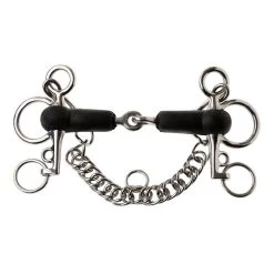 Korsteel Rubber Jointed Tom Thumb Pelham Bit