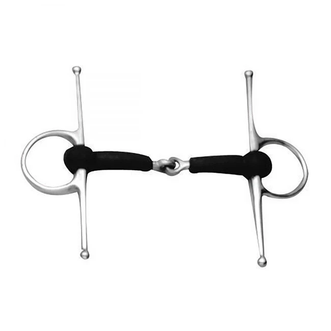 Korsteel Soft Rubber Jointed Full Cheek Snaffle Bit 3 Korsteel Soft Rubber Jointed Full Cheek Snaffle Bit