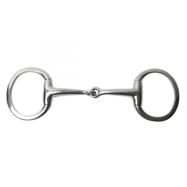 Korsteel Stainless Steel Medium Weight Solid Mouth Eggbutt Snaffle Bit 3 Korsteel Stainless Steel Medium Weight Solid Mouth Eggbutt Snaffle Bit