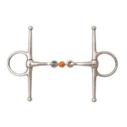 Korsteel Stainless Steel Copper Ball Link Full Cheek Snaffle Bit