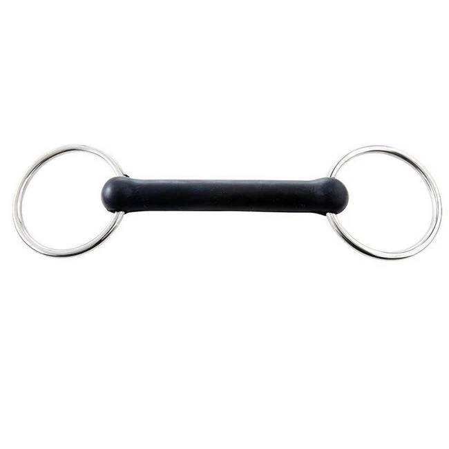 Korsteel Solid Rubber Mouth Loose Ring Snaffle Bit 3 Korsteel Solid Rubber Mouth Loose Ring Snaffle Bit