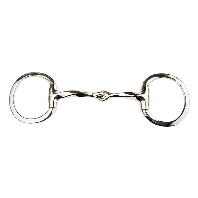 Korsteel JP Stainless Steel Slow Twist Eggbutt Snaffle Bit 3 Korsteel JP Stainless Steel Slow Twist Eggbutt Snaffle Bit