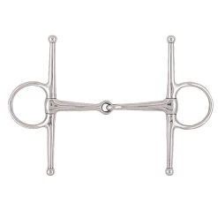 Korsteel Stainless Steel Full Cheek Snaffle Bit