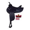 Big Horn Synthetic Suede Full Quarter Horse Western Saddle -Equestrian Supplies big horn black 1