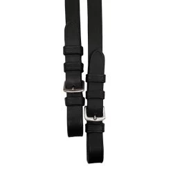 Bobby's English Tack Flat Leather Reins With Stops -Equestrian Supplies bk17758h bk17758c buckles