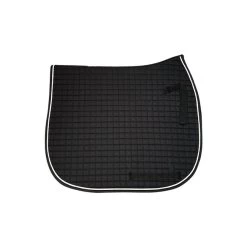 PRI Quilted Equu-Felt Filled Dressage Pad -Equestrian Supplies dressage black white