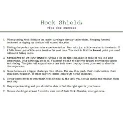 Click Horse Products Hock Shield 5 Click Horse Products Hock Shield -Equestrian Supplies hock shield tips