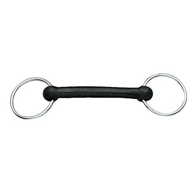Korsteel Solid Rubber Mouth Loose Ring Snaffle Bit 3 Korsteel Solid Rubber Mouth Loose Ring Snaffle Bit