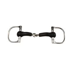 Korsteel JP Rubber Dee Ring Snaffle Bit