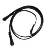 Bobby's English Tack Silver Spur Flat Leather Reins With Hooks 1 Bobby's English Tack Silver Spur Flat Leather Reins With Hooks -Equestrian Supplies kw80993 1