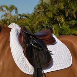 EquiFit Essential Square Saddle Pad -Equestrian Supplies whiteequifitpad 4